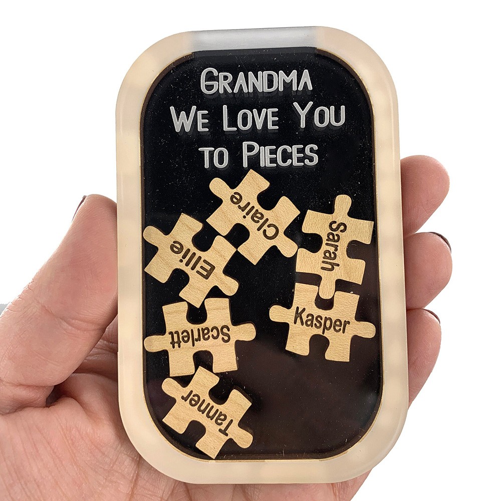 Personalized Heart Puzzle Magnet Mother's Day Gift