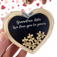 Personalized Heart Puzzle Magnet Mother's Day Gift