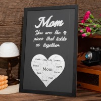 Mom You Are The Piece That Holds Us Together Wooden Puzzle Piece