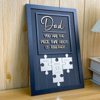 [New Arrival]Dad You Are The Piece That Holds Us Together Wooden Puzzle Piece