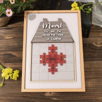 New Arrival - Mom You Are The Piece That Holds Us Together Wooden Puzzle Piece