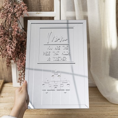 New Arrival - Mom You Are The Piece That Holds Us Together Wooden Puzzle Piece