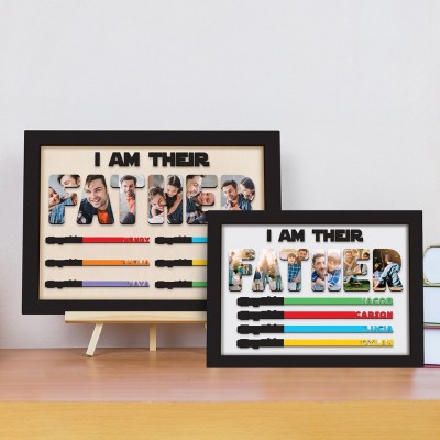 "I Am Their Father" Personalized Lightsaber Sign for Dad